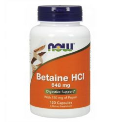 Now Foods Betaina Hcl 648Mg 120 Tabl.