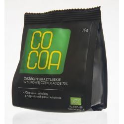Cocoa Orzechy Brazylijskie w surowej czeko BIO 70g