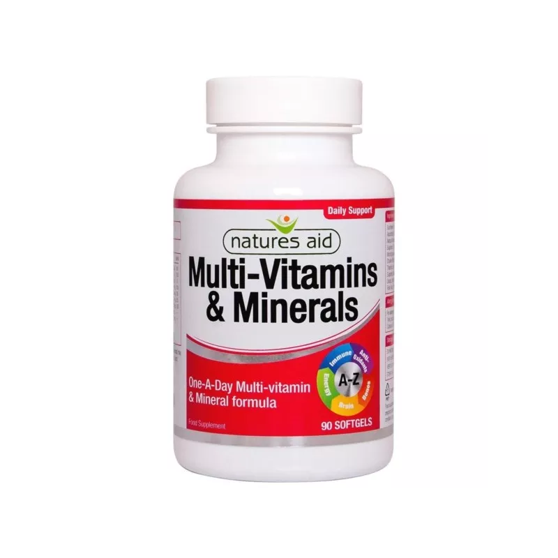 NATURES AID MVIT+MIN COMPLETE IRON A-Z 90KAPS