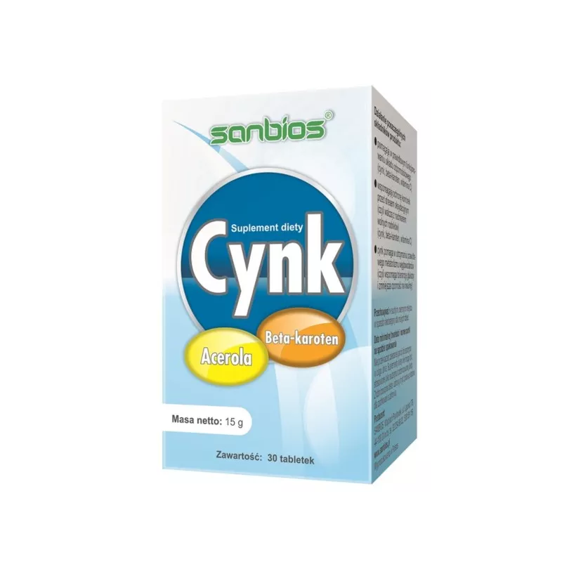 Sanbios Cynk 30 tabletek