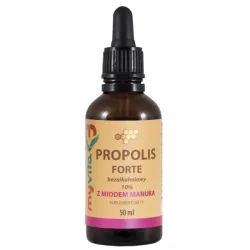 Myvita Propolis Bezalk.krople10% z midem Manuka 50