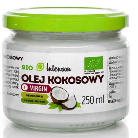 Intenson Bio Olej kokosowy virgin 250 ml
