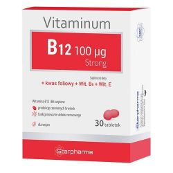 Starpharma Vitaminum B12 100 µg Strong 30 kapsułek